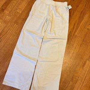 Beige linen wide leg pant M NWT